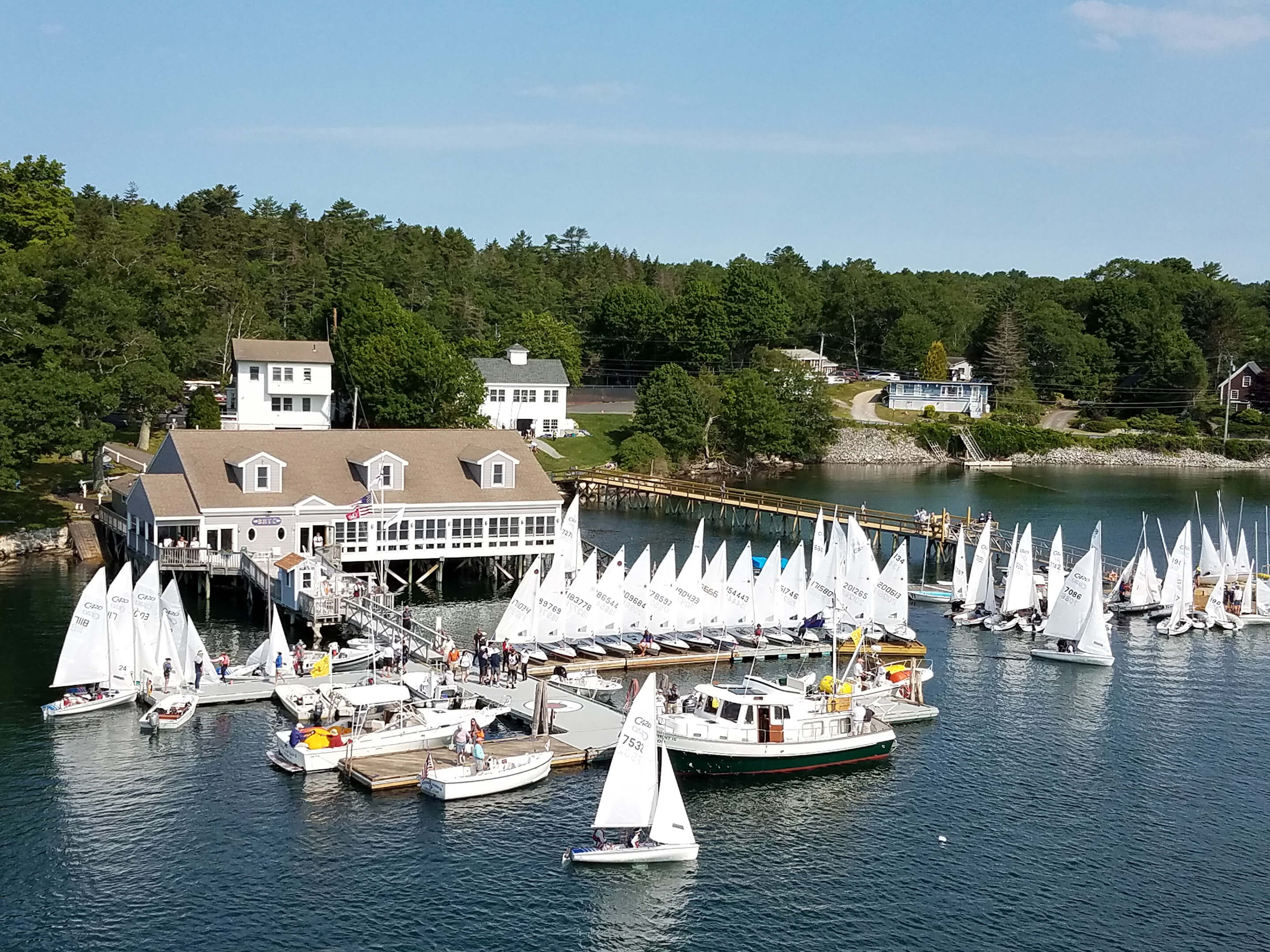 sail boats by the docks